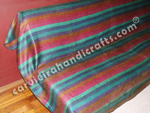 Alpaca throw stripes